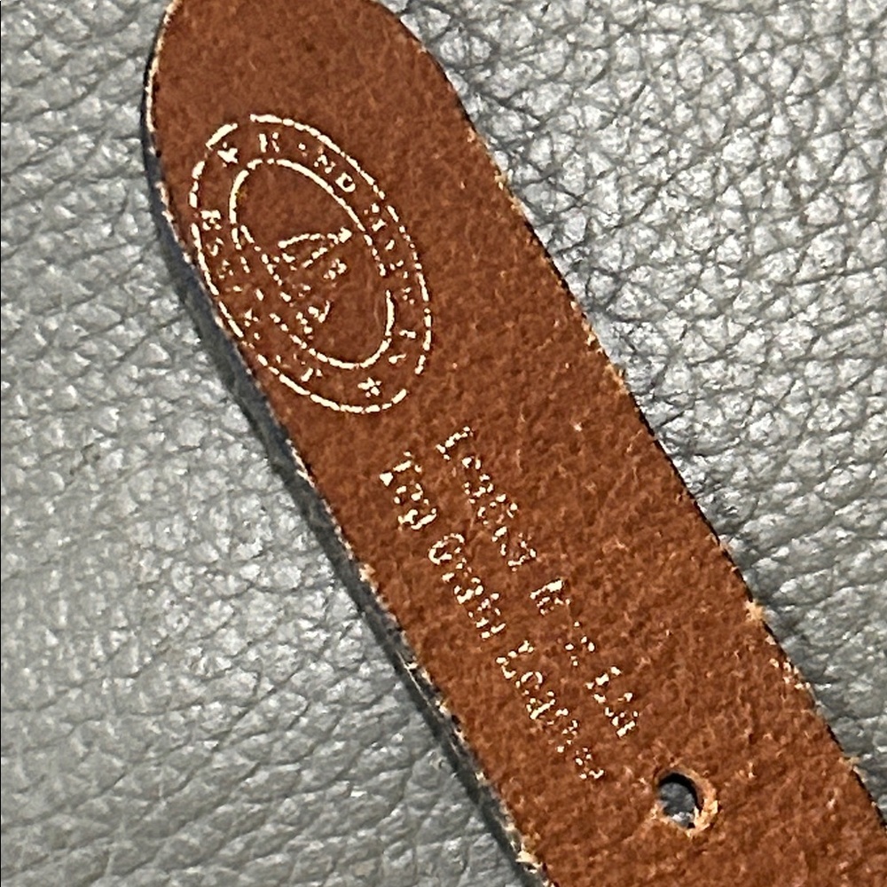 Leather Man Ltd. handmade leather and canvas golf club belt size 34 - Picture 5 of 6